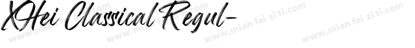 XHei Classical Regul字体转换